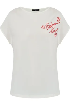 Balmain Mujer, Camisetas, Blanco, Talla: S