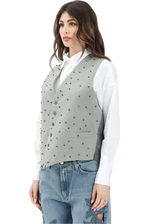 VICOLO Mujer, Chaquetas, Verde, Talla: ONE Size