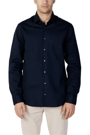 Calvin Klein Hombre, Camisas, Azul, Talla: M