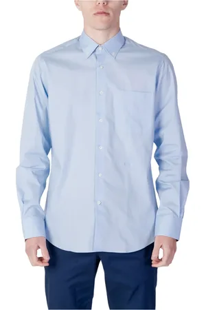 ALVIERO MARTINI 1A CLASSE Hombre, Camisas, Azul, Talla: L