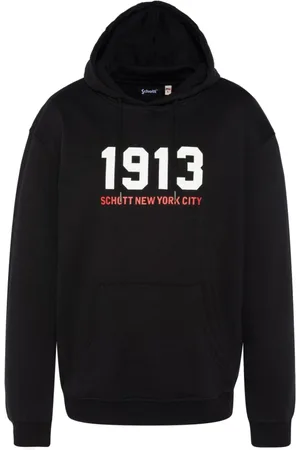 Schott NYC Hombre, Sudaderas, Negro, Talla: S