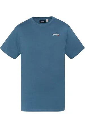 Schott NYC Hombre, Camisetas, Azul, Talla: M