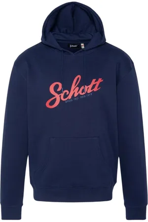 Schott NYC Hombre, Sudaderas, Azul, Talla: M