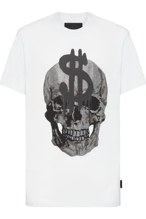 Philipp Plein Hombre, Camisetas, Blanco, Talla: 2XL