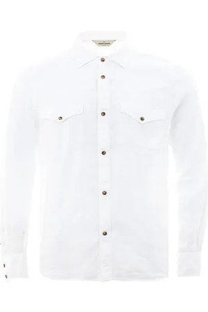 Gran Sasso Hombre, Camisas, Blanco, Talla: L