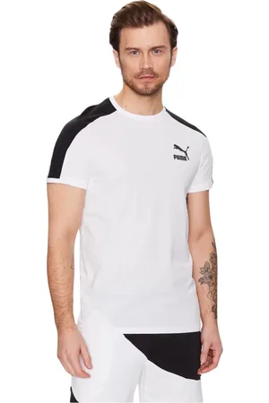 PUMA Hombre, Camisetas, Blanco, Talla: M