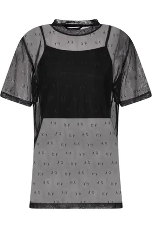 Armani Exchange Mujer, Camisetas, Negro, Talla: S