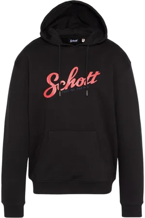 Schott NYC Hombre, Sudaderas, Negro, Talla: L