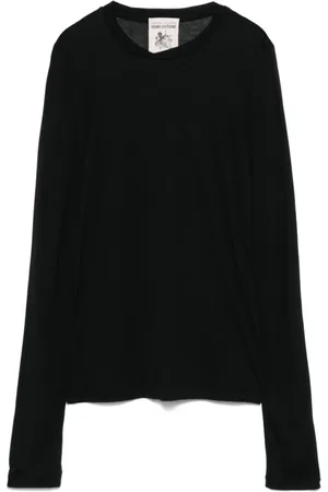 SEMICOUTURE Mujer, Camisetas, Negro, Talla: L