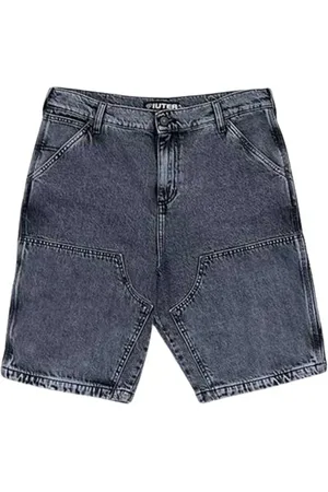 IUTER Hombre, Pantalones cortos, Azul, Talla: W33