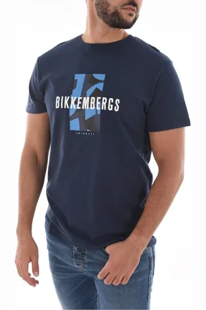 Bikkembergs Hombre, Camisetas, Azul, Talla: S