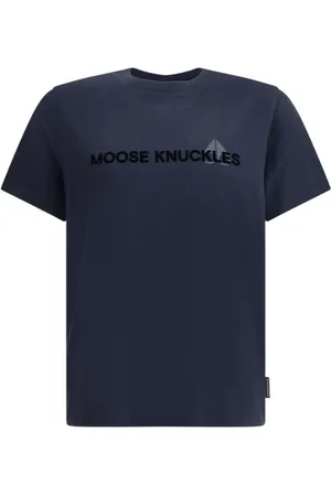 Moose Knuckles Hombre, Camisetas, Azul, Talla: S