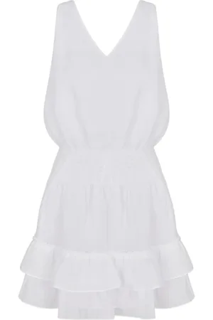 Armani Exchange Mujer, Vestidos, Blanco, Talla: 2XS