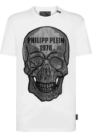 Philipp Plein Hombre, Camisetas, Blanco, Talla: 2XL