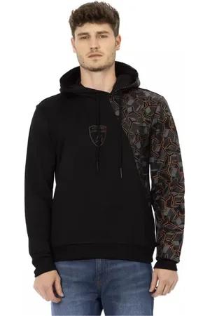 AUTOMOBILI LAMBORGHINI Hombre, Sudaderas, Negro, Talla: S