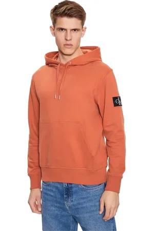 Calvin Klein Hombre, Sudaderas, Naranja, Talla: M