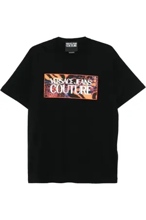 VERSACE Hombre, Camisetas, Negro, Talla: L