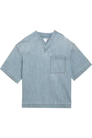 Bottega Veneta Mujer, Camisetas, Azul, Talla: S