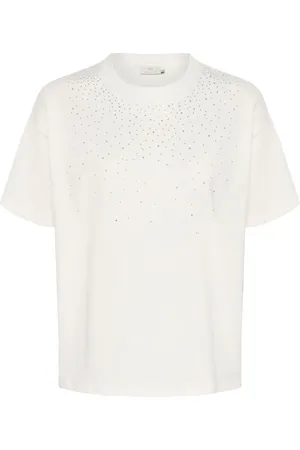 Kaffe Mujer, Camisetas, Blanco, Talla: 2XL