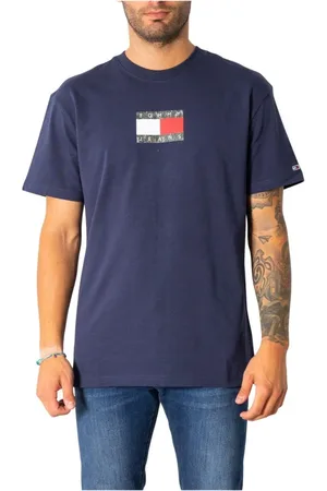 Tommy Hilfiger Hombre, Camisetas, Azul, Talla: S