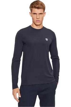 EA7 Hombre, Camisetas, Azul, Talla: M