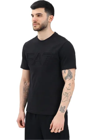 EA7 Hombre, Camisetas, Negro, Talla: XL