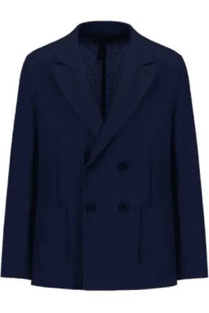 Harris Wharf London Hombre, Chaquetas, Azul, Talla: 3XL
