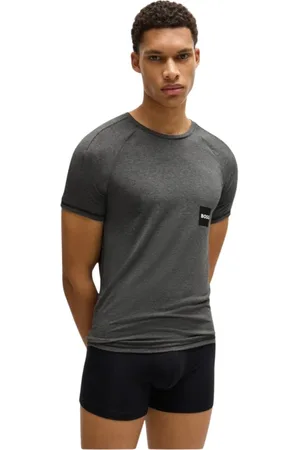 HUGO BOSS Hombre, Camisetas, Gris, Talla: XL