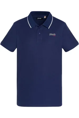 Schott NYC Hombre, Camisetas, Azul, Talla: S