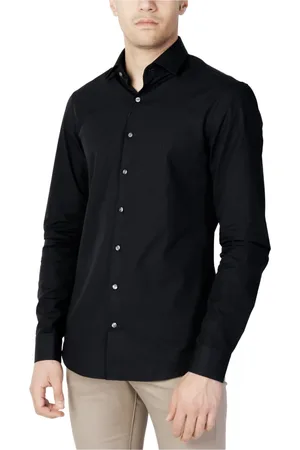 Calvin Klein Hombre, Camisas, Negro, Talla: 2XL