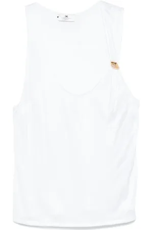 Elisabetta Franchi Mujer, Camisetas, Blanco, Talla: M