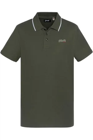 Schott NYC Hombre, Camisetas, Verde, Talla: S