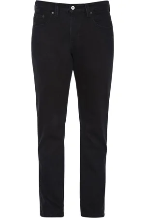 Schott NYC Hombre, Vaqueros, Negro, Talla: W31 L32