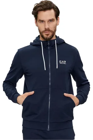 EA7 Hombre, Sudaderas, Azul, Talla: M