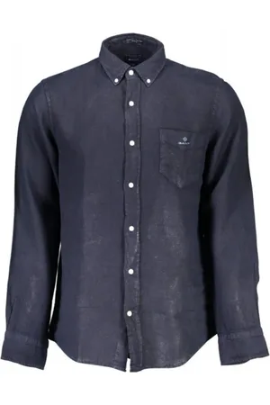 GANT Hombre, Camisas, Azul, Talla: S