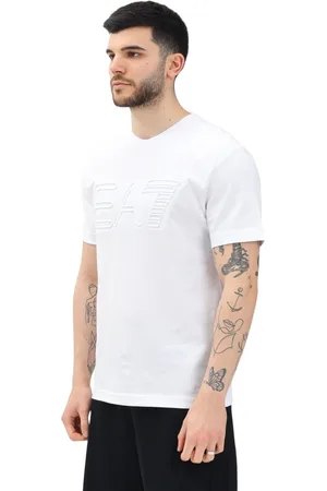 EA7 Hombre, Camisetas, Blanco, Talla: M