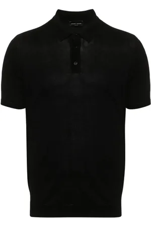 Roberto Collina Hombre, Camisetas, Negro, Talla: 2XL