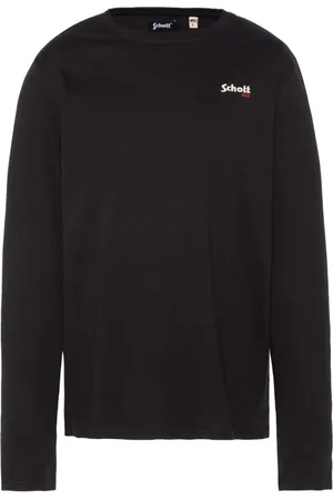Schott NYC Hombre, Camisetas, Negro, Talla: S