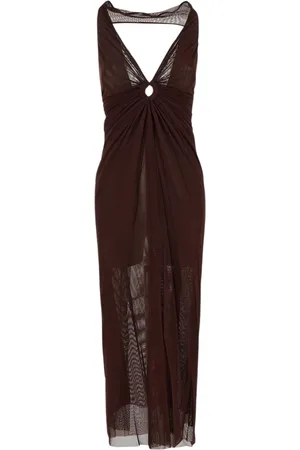 FISICO Mujer, Vestidos, Marrón, Talla: S