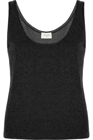 Saint Laurent Mujer, Camisetas, Negro, Talla: L