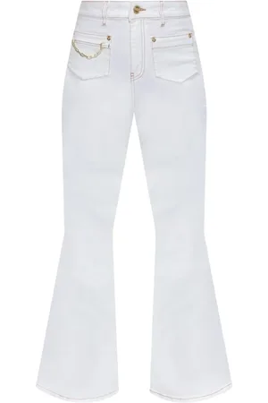 Ganni Mujer, Pantalones, Blanco, Talla: W26