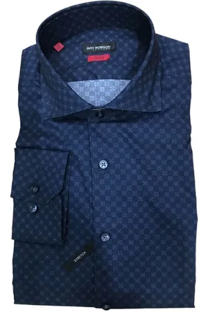 Roy Robson Hombre, Camisas, Azul, Talla: L