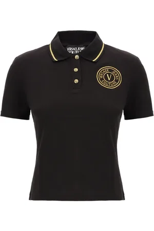 VERSACE Mujer, Camisetas, Negro, Talla: M
