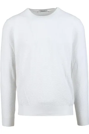 KANGRA CASHMERE Hombre, Jerseys, Blanco, Talla: L