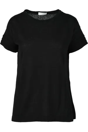 BALLANTYNE Mujer, Camisetas, Negro, Talla: L