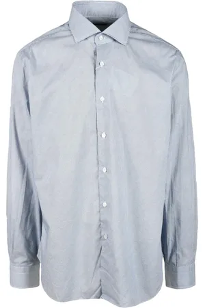 BARBA Hombre, Camisas, Azul, Talla: S