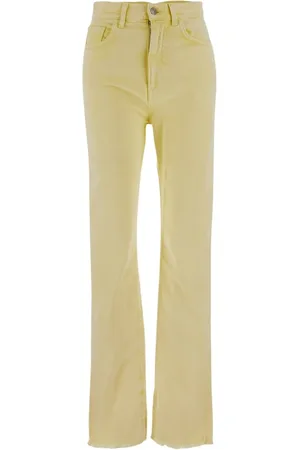 Des Phemmes Mujer, Vaqueros, Amarillo, Talla: S
