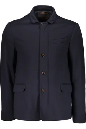 MOORER Hombre, Chaquetas, Azul, Talla: M