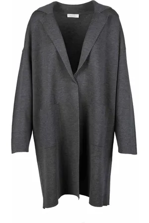 LE TRICOT PERUGIA Mujer, Abrigos, Gris, Talla: M