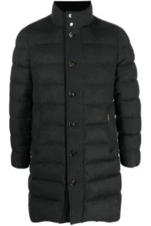 MOORER Hombre, Abrigos, Gris, Talla: 3XL